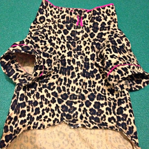 NWOT - Fabdog Leopard Print Pajamas for Dog Pet - Picture 4 of 10